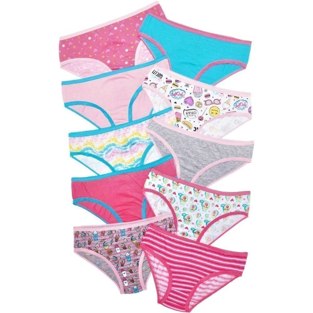 NWT Chili Peppers 10-Pck Colorful Cotton Bikini Panties